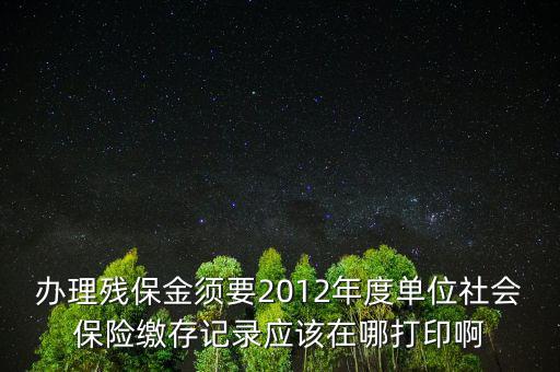 殘保金申報在什么地方查，殘保金的一般繳款書我應(yīng)該去那里拿呢