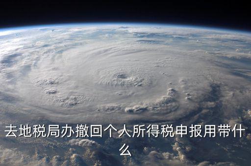 去地稅作廢申報需要帶什么影響，去地稅局辦撤回個人所得稅申報用帶什么