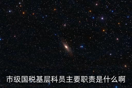基層國稅辦公室做什么，請問國稅局基層分局科員縣域主要負責(zé)什么工作