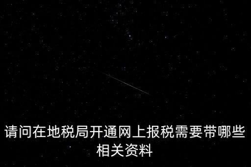 網(wǎng)上申報(bào)地稅需要什么，一般納稅人網(wǎng)上申報(bào)地稅上要報(bào)哪些稅