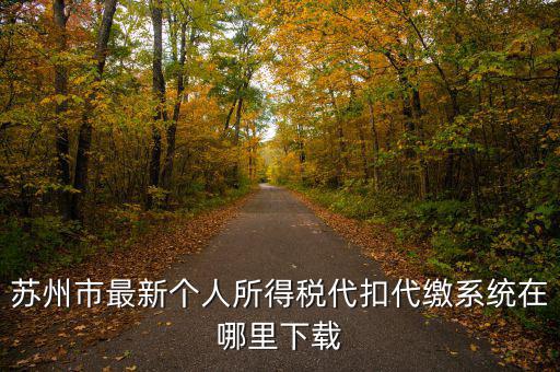 蘇州什么app可以查個(gè)稅，蘇州市最新個(gè)人所得稅代扣代繳系統(tǒng)在哪里下載
