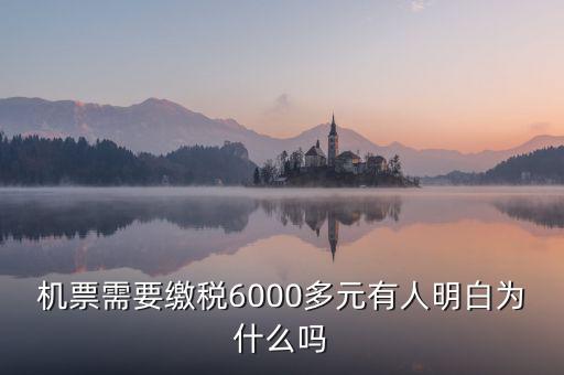 為什么國際機票要收稅，國際機票為什么要另外交稅費