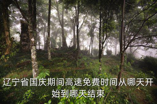 遼寧省河道費(fèi)免征到什么時候，遼寧節(jié)假日高速免費(fèi)什么時候開始