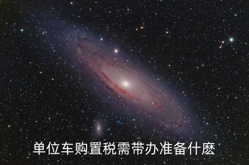 單位車輛購置稅需要什么材料，新車?yán)U納購置稅需要帶什么