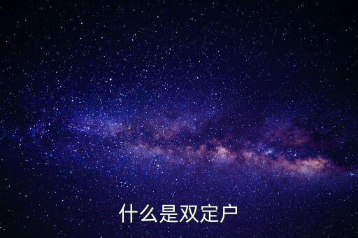 國(guó)稅雙定戶是什么意思，單位中什么是雙定戶