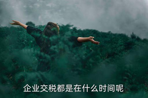 企業(yè)增值稅什么時候繳納，關(guān)于稅收的問題公司都是什么時候去交稅