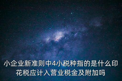 地稅小稅種什么意思，小規(guī)模納稅人地稅一般報什么稅種