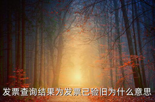 發(fā)票查詢驗(yàn)舊日期是什么意思，發(fā)票查詢結(jié)果為發(fā)票已驗(yàn)舊為什么意思