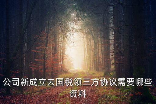 稅務簽三方協(xié)議需要帶什么，公司新成立去國稅領三方協(xié)議需要哪些資料