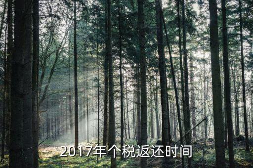 2017年交稅什么時候停止，2017年個稅返還時間