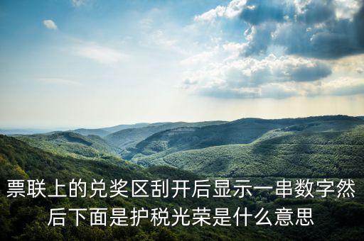護稅光榮什么意思，為什么我的發(fā)票總是護稅光榮