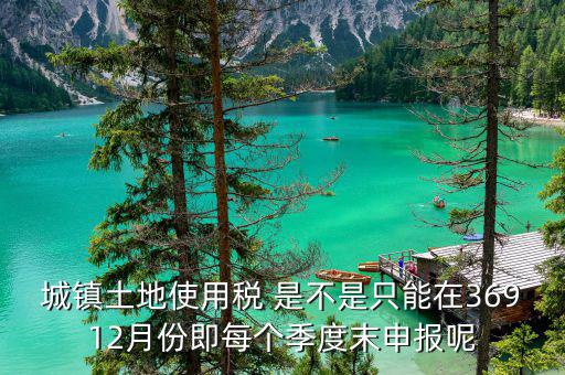地稅土地使用稅什么時候申報，房產(chǎn)稅土地使用稅在什么時間起申報繳