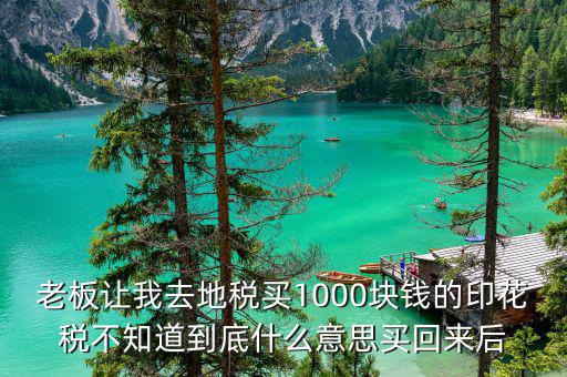 地稅印花稅什么意思，印花稅是什么意思