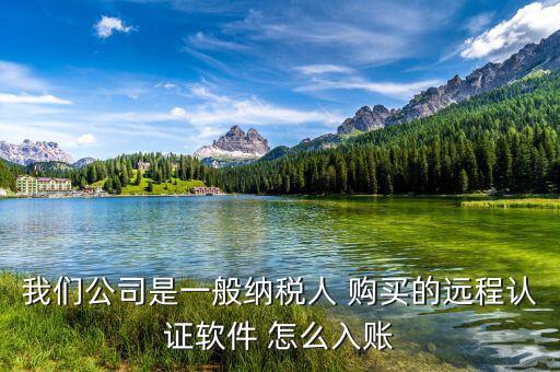 一般納稅人 網(wǎng)上認(rèn)證 認(rèn)定計入什么科目，我們公司是一般納稅人 購買的遠(yuǎn)程認(rèn)證軟件 怎么入賬