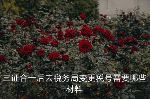 稅號變更需要什么合同，三證合一后去稅務(wù)局變更稅號需要哪些材料