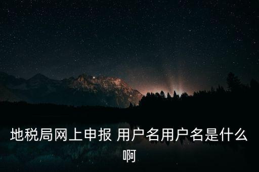 山東地稅網(wǎng)上申報賬號密碼是什么，地稅申報的用戶名和密碼是什么