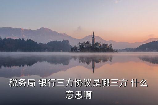 稅務局 銀行三方協(xié)議是哪三方 什么意思啊
