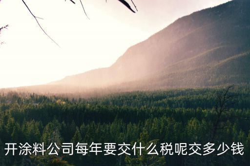 涂料根據(jù)什么計(jì)稅，個(gè)體工商油漆涂料戶國(guó)稅都根據(jù)什么來交