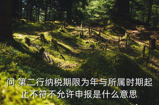 申報屬期不存在年度申報記錄什么意思，地稅當前屬期不存在待申報稅種什么意思