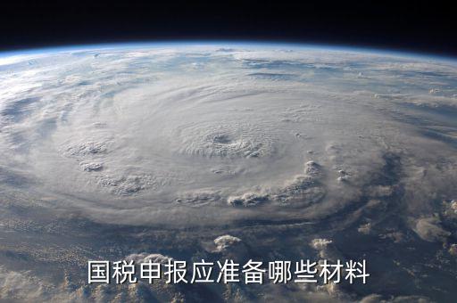 國稅報稅帶什么，國稅申報應準備哪些材料