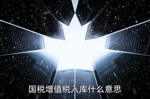 國稅官網(wǎng)的稅庫銀是什么意思，國稅增值稅入庫什么意思