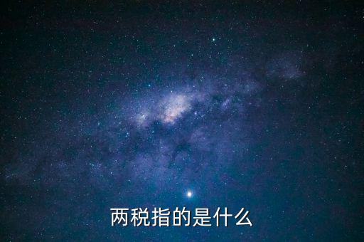 什么叫做兩稅普查，什么是兩稅普查