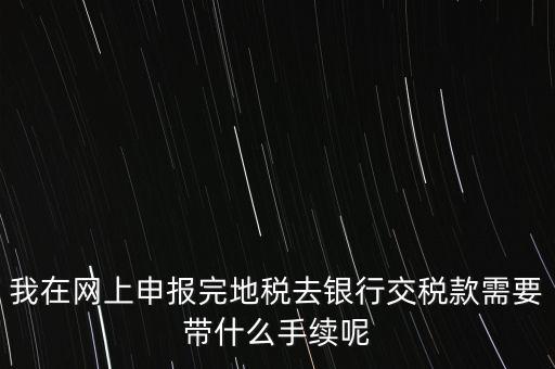 核稅后拿什么去交稅，申報(bào)交稅需要什么手續(xù)