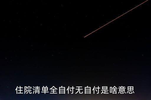 清單不增付是什么意思，希望有人幫我解決下 醫(yī)院的消費(fèi)清單里的自付比例是什么意思