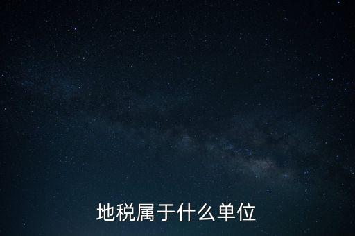 國稅地稅屬于什么單位，地稅局和國稅局是一個單位嗎