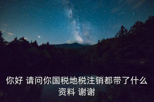 注銷稅盤都帶什么資料，稅務(wù)注銷都需要什么資料啊