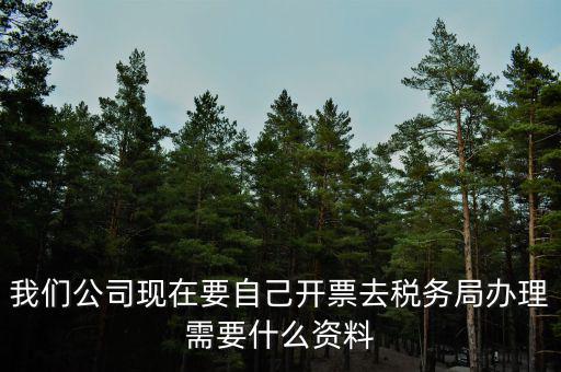 我們公司現(xiàn)在要自己開票去稅務局辦理需要什么資料