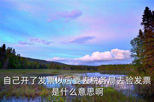 自己開(kāi)了發(fā)票以后要去稅務(wù)局去驗(yàn)發(fā)票 是什么意思啊
