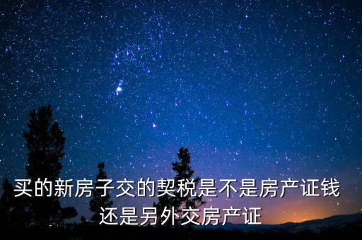 交了契稅的房子是什么產(chǎn)權(quán)，收契稅的房子是大產(chǎn)權(quán)還是小產(chǎn)權(quán)啊在線等