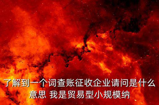 什么是稅收調(diào)查企業(yè)，企業(yè)所得稅稅收調(diào)查