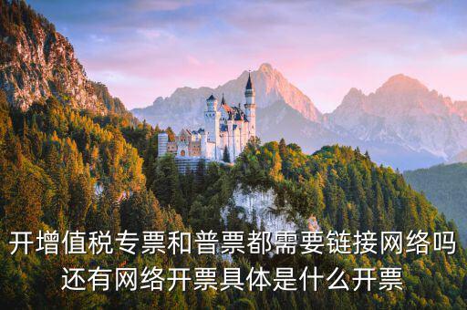 開增值稅專票和普票都需要鏈接網(wǎng)絡嗎還有網(wǎng)絡開票具體是什么開票