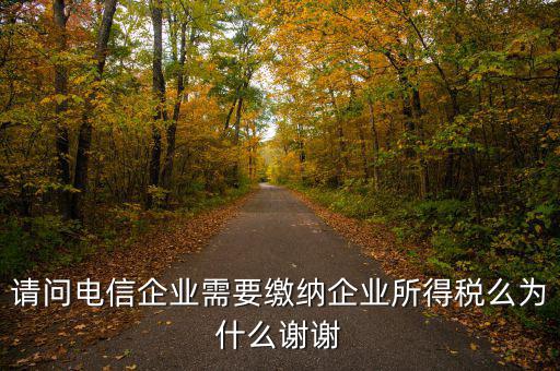 電信服務(wù)交什么稅，請問電信企業(yè)需要繳納企業(yè)所得稅么為什么謝謝