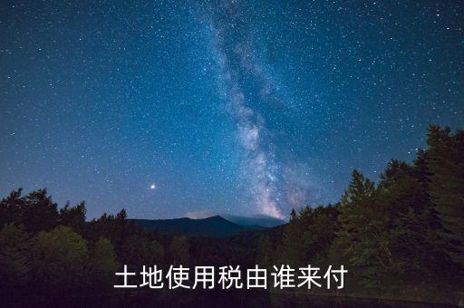 什么公司交土地使用稅，土地使用稅由誰來付