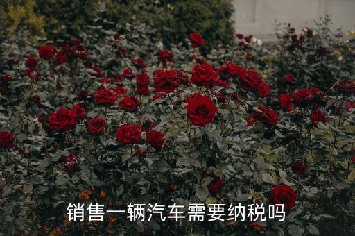 銷售汽車征收什么稅，銷售一輛汽車需要納稅嗎