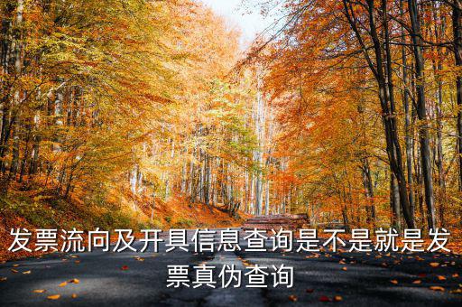 什么是發(fā)票流向查詢(xún)系統(tǒng)，發(fā)票流向及開(kāi)具信息查詢(xún)是不是就是發(fā)票真?zhèn)尾樵?xún)