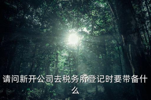 新公司國稅登記需要什么資料，剛辦的營業(yè)執(zhí)照到國稅局登記需要那些材料
