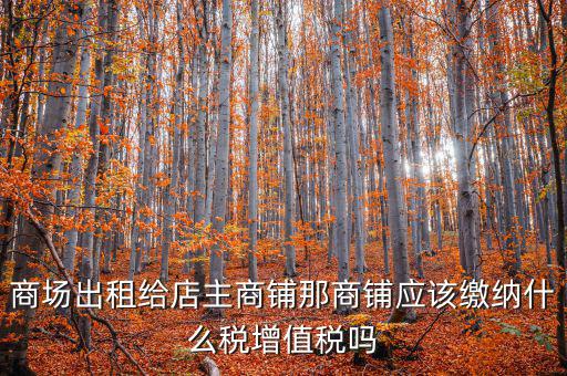 租用商鋪需要交什么稅，我租個(gè)門市都需交什么稅