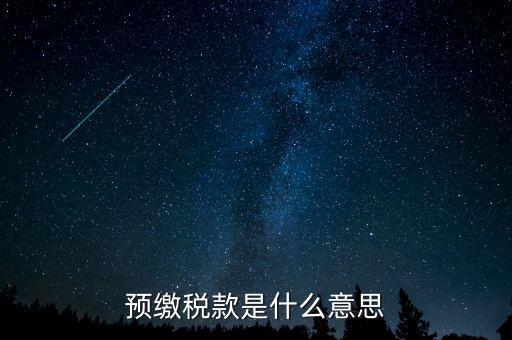 本期預(yù)繳稅額是什么意思，預(yù)繳稅款是什么意思