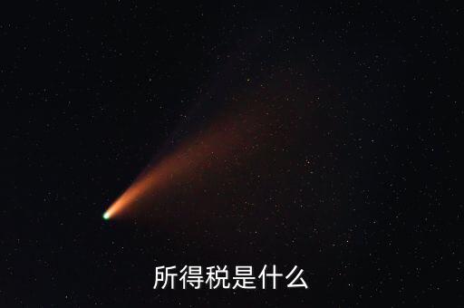 所得稅支出是什么，所得稅是什么