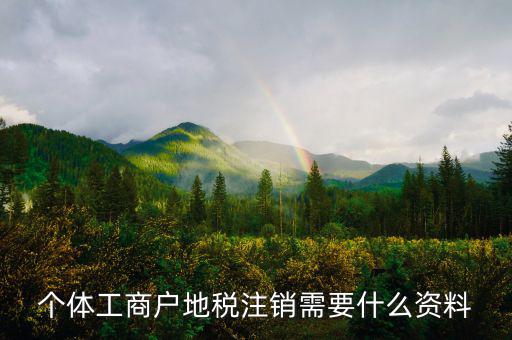 個(gè)體注銷(xiāo)地稅需要什么資料，地稅注銷(xiāo)需要什么資料