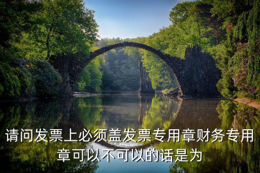 為什么要用發(fā)票專用章，請問發(fā)票上必須蓋發(fā)票專用章財務專用章可以不可以的話是為