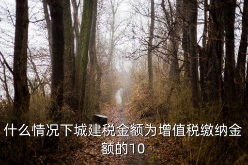 什么情況下交城建稅，什么情況下要繳納城市建設(shè)稅