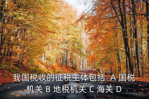 征收稅收的主體是什么，我國稅收的征稅主體包括  A 國稅機關 B 地稅機關 C 海關 D