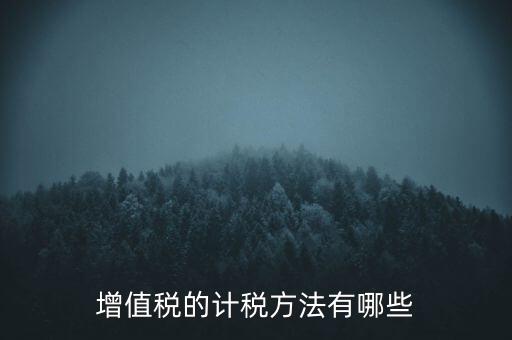 什么是計(jì)稅方式，增值稅的計(jì)稅方法有哪些