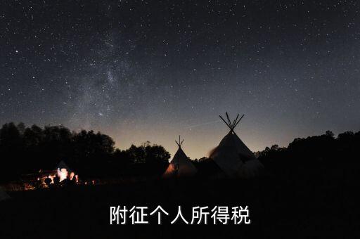 個(gè)人所得稅附征率是什么，什么是所得稅附征率