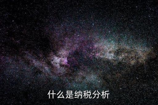 稅收數(shù)據(jù)分析是什么，稅收評估是什么